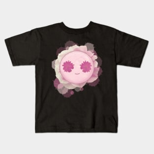 Flower Smiley - creamy pink Kids T-Shirt